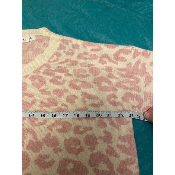 Adora Womens Small Leopard Print Sweater 50% Viscose 28% Nylon & 22% Polyester P - Picture 8 of 13